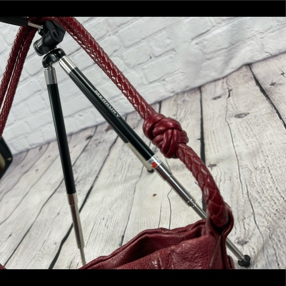 Brighton Red Leather Hobo Bag - Picture 4 of 10